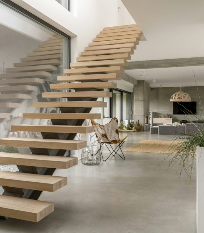 Stairs in modern villa